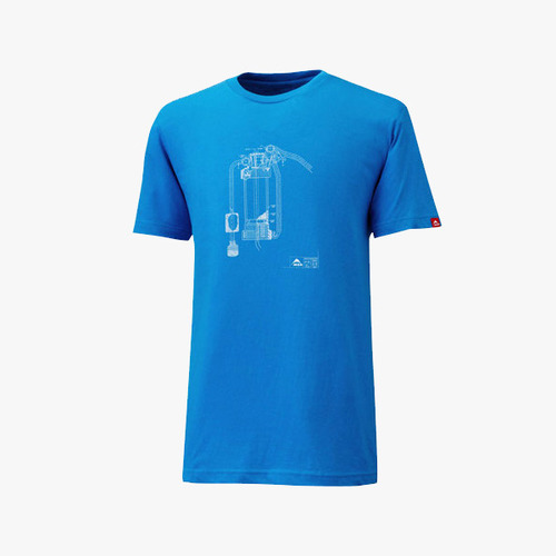 호상사정품 MSR 엠에스알 워터웍스 티셔츠 /블루유기농 순명 100% 반팔 티셔츠