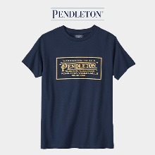 펜들턴 PENDLETON 클래식 로고 반팔 티셔츠 _네이비