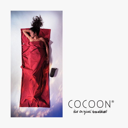 코쿤 COCOON 여행용 사각라이너 / 몽크 레드  Cotton 100% Monk`s Red